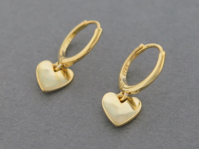 Gold Vermeil Hearts - Click Image to Close