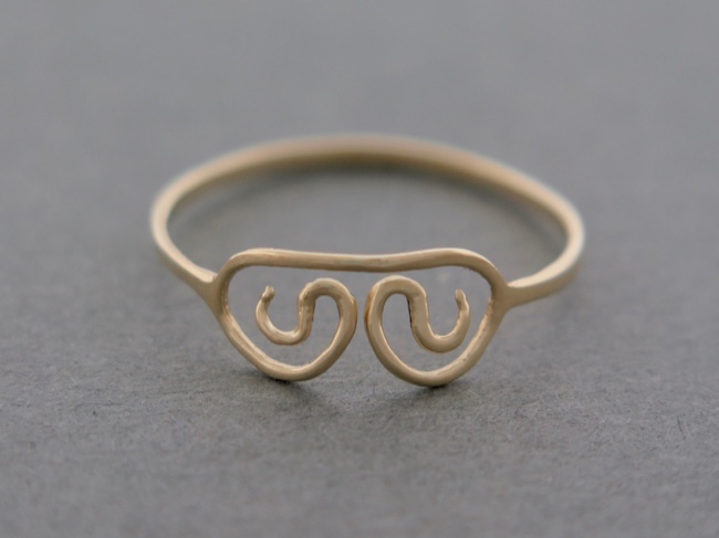 Petroglyph Ring 14K - Click Image to Close