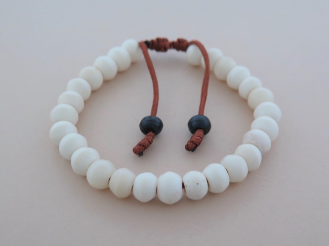 8mm Yak Bone Beads - Click Image to Close