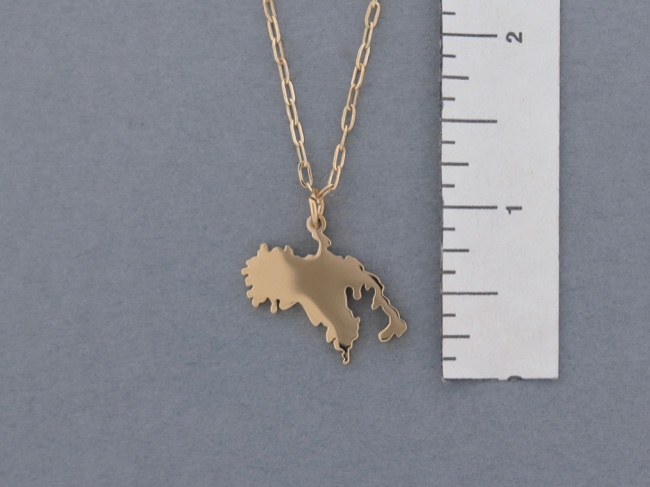 St John Map Necklace - Click Image to Close