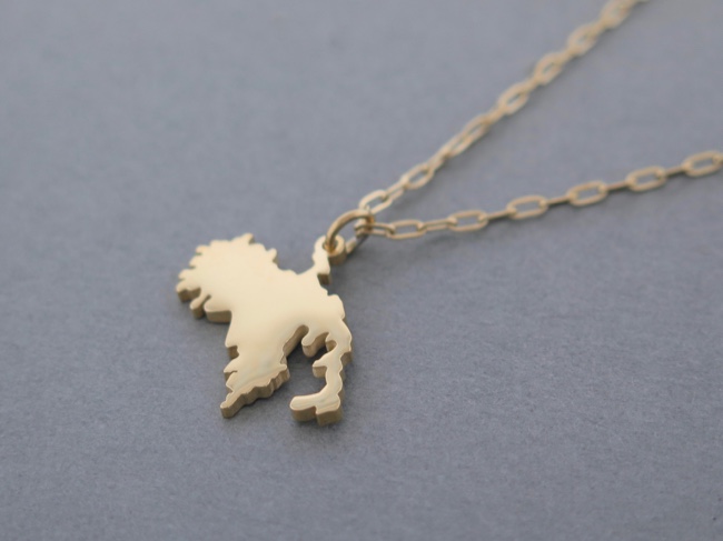St John Map Necklace - Click Image to Close