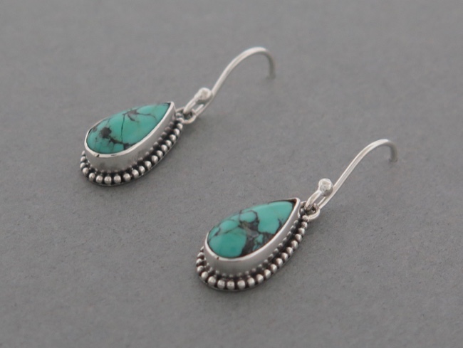 Turquoise Tear Dangles - Click Image to Close