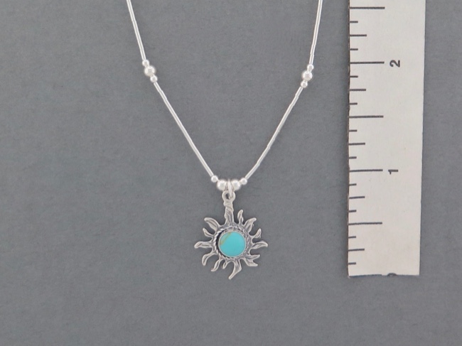 Sterling Sun Necklace - Click Image to Close