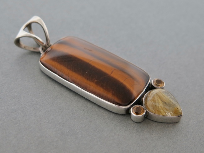 Tigers Eye Rectangle - Click Image to Close