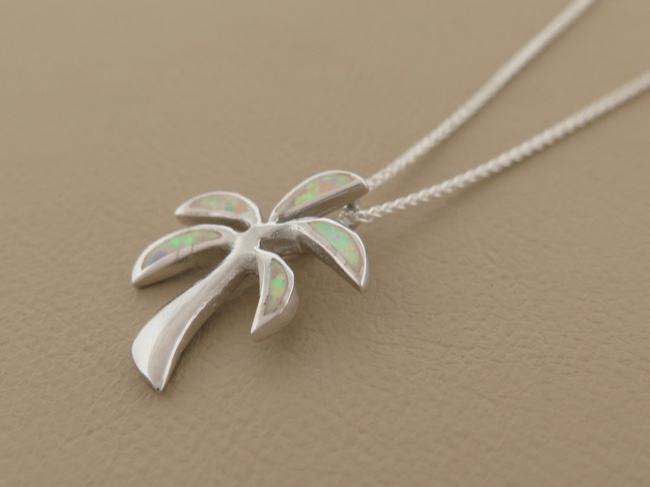 Opal Palm Necklace - Click Image to Close