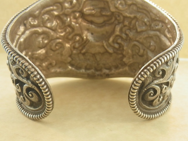 Tibetan Silver Cuff - Click Image to Close