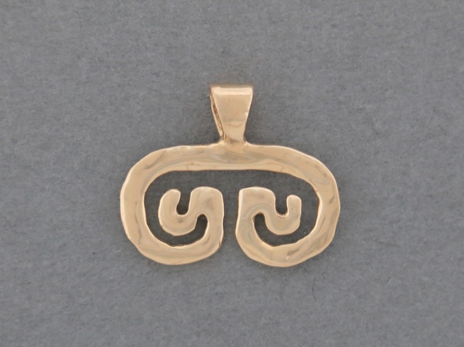 Petroglyph Pendant 14kt - Click Image to Close