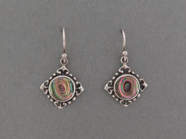 Ornate Abalone Dangle - Click Image to Close