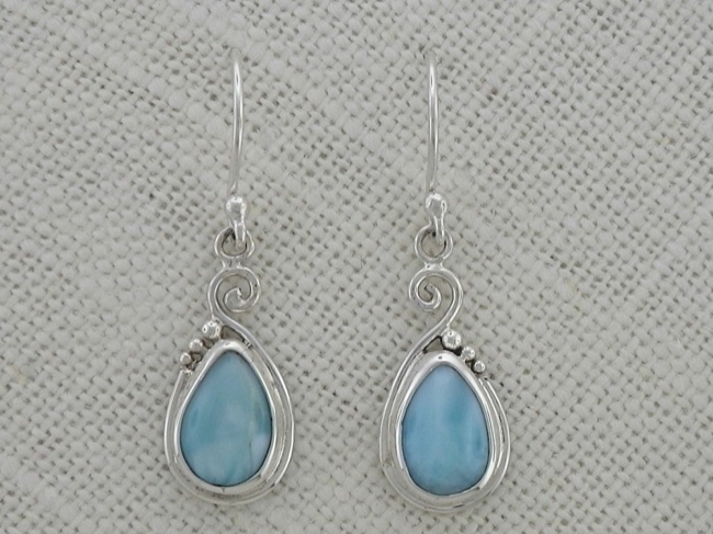 Larimar Swirl Tear - Click Image to Close