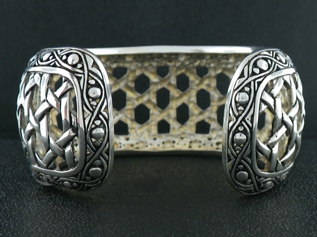 Sterling Weave Cuff - Click Image to Close