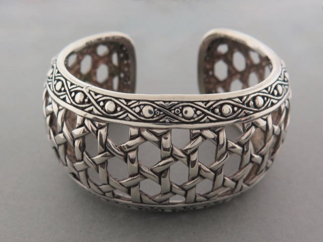 Sterling Weave Cuff - Click Image to Close