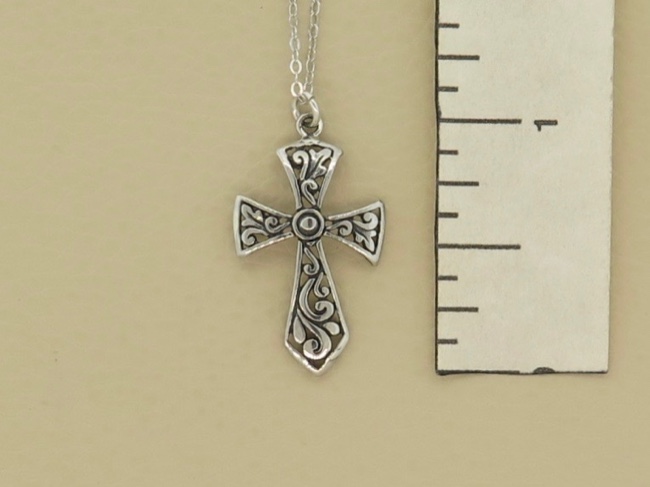 Cross Necklace Sterling - Click Image to Close