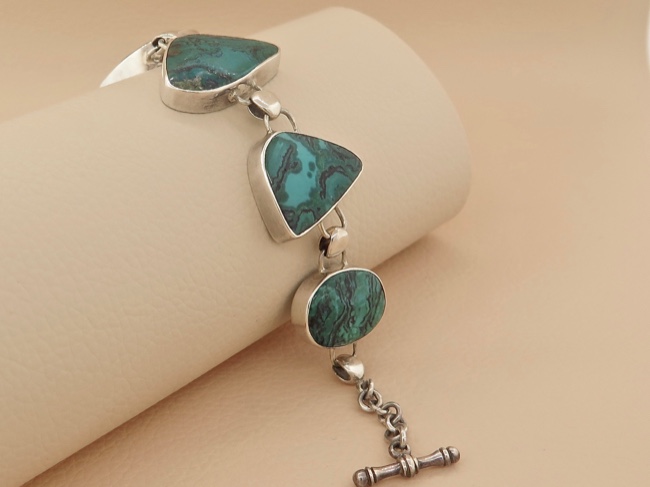 Chrysocolla Bracelet - Click Image to Close