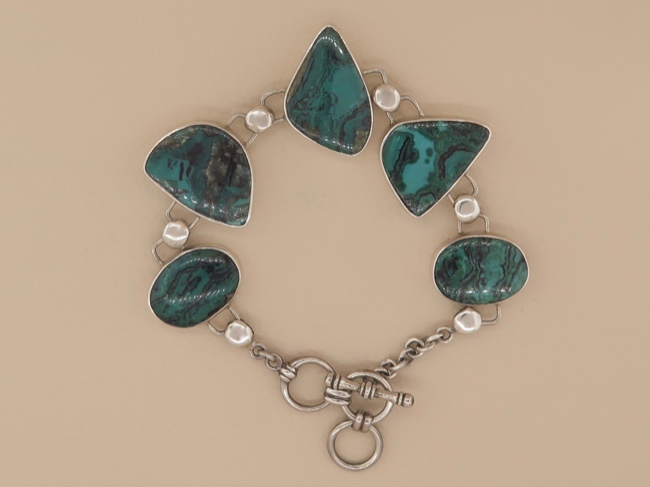 Chrysocolla Bracelet - Click Image to Close