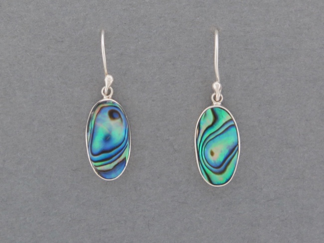 Abalone Oval Earrigns - Click Image to Close