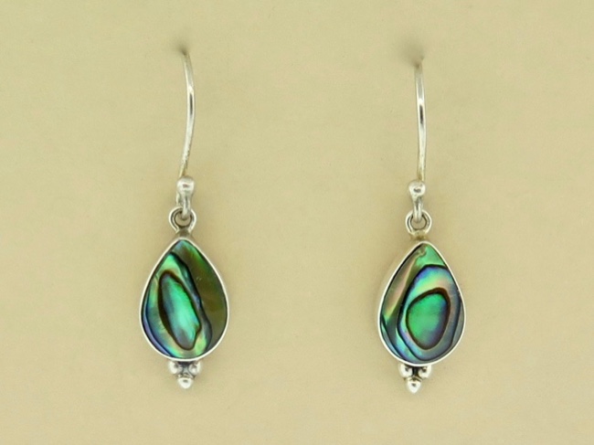 Abalone Tear Dangles - Click Image to Close