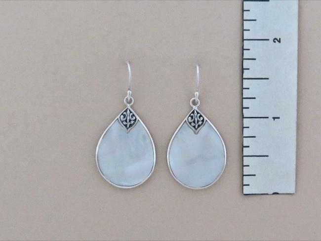 Mother of Pearl Tear Dangles - Click Image to Close