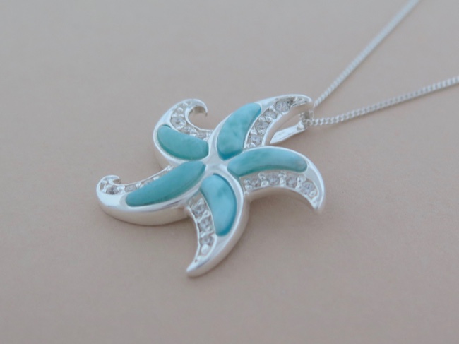 Larimar Starfish - Click Image to Close