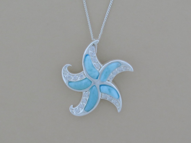 Larimar Starfish - Click Image to Close