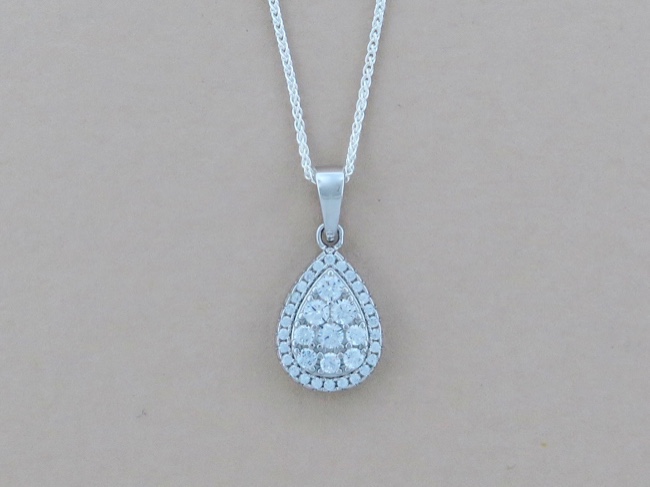 Sparkling Tear Necklace - Click Image to Close