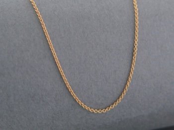 Chain, 14kt Cable 18in