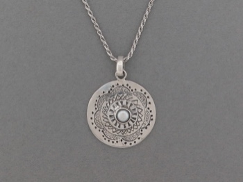 Sterling Stamped Medallion