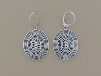 Sterling Dotted Ovals