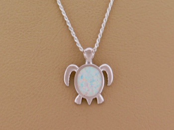 Opal Turtle Necklace