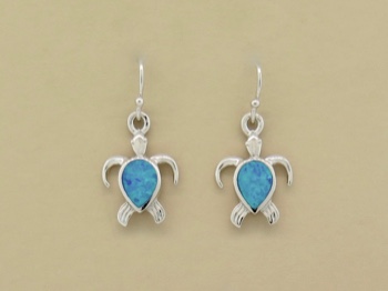 Opal Turtle Dangles