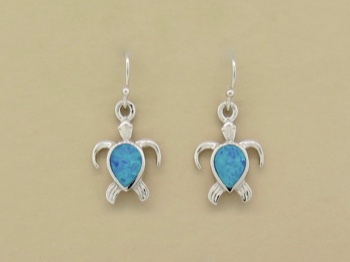 Opal Turtle Dangles