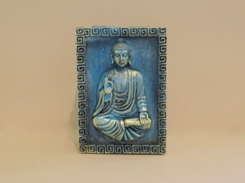 Golden Teal Protection Buddha Hinged Box