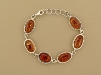 Amber Ovals Bracelet [111449] - $98.00 : Caravan Gallery, A Global