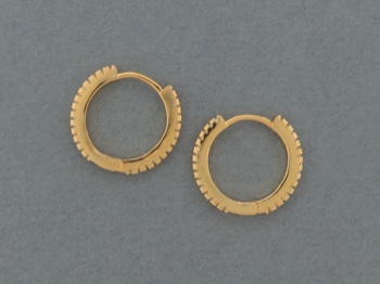 Gold Vermeil Huggies