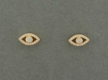 Gold Vermeil Evil Eye