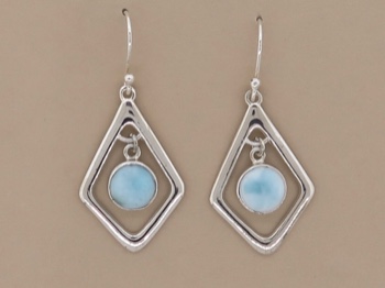 Larimar Long Dangle [112605] - $68.00 : Caravan Gallery, A Global  Collection of Unique Exotic Gifts & Jewelery