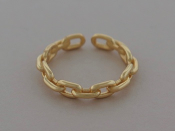 Vermeil Paperclip Ring