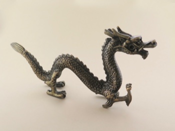 Traditional Chinese Bronze Walking Dragon