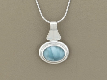 Larimar Oval Necklace