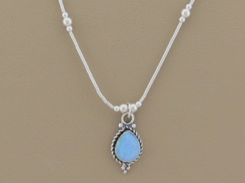 Opal Tear Necklace