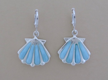 Larimar Scallop Shells