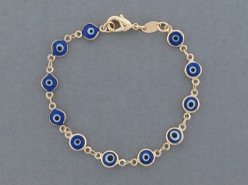 Eye Bead Linked Bracelet