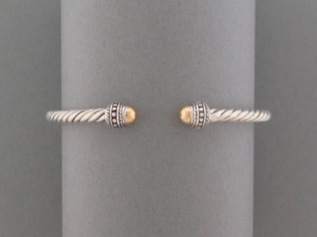 Sterling with Gold Cuff