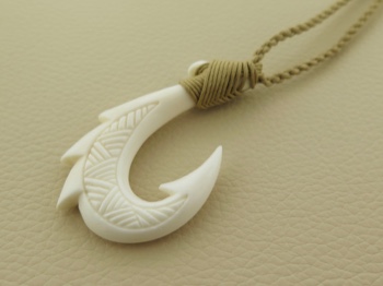 Carved Bone Fish Hook