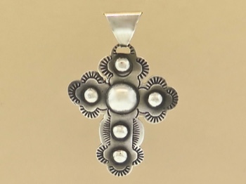 Navajo Repousse' Cross