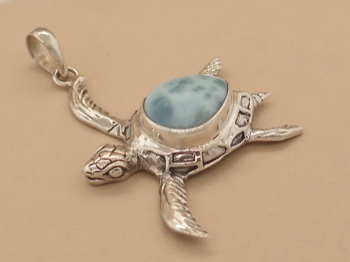 Larimar Sterling Turtle