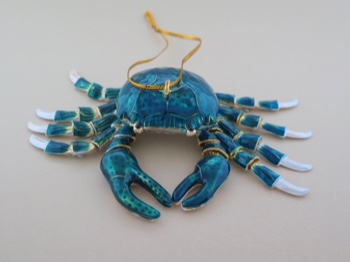 Customer Favorite - Vibrant Blue Creepy Crawly Crab!