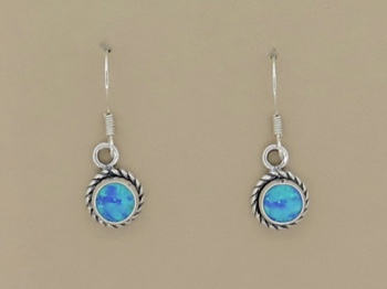 Opal Round Earrings